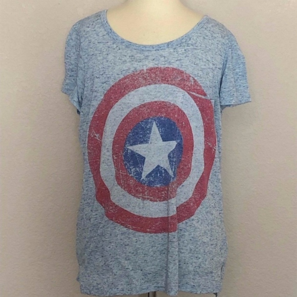 Marvel's Captain America  - Blue T-shirt (XS)